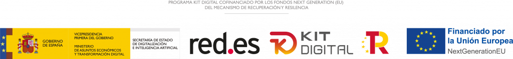 Logos del Programa Kit Digital, Gobierno de España y Unión Europea.