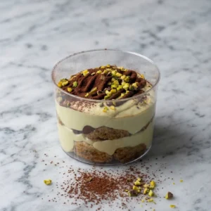 Tiramisú de pistacho
