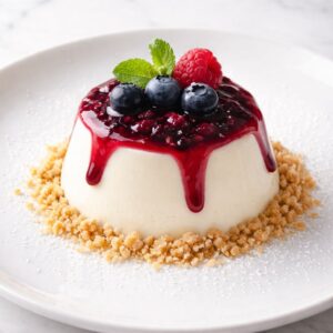 Panna Cotta con frutos rojos