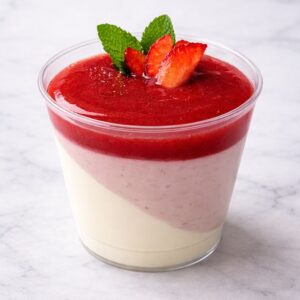 Panna Cotta y Fresas